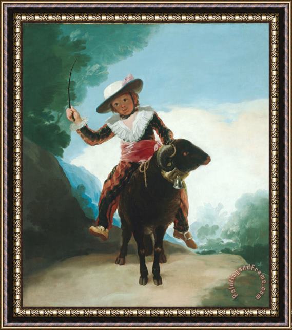 Francisco De Goya Boy on a Ram Framed Painting