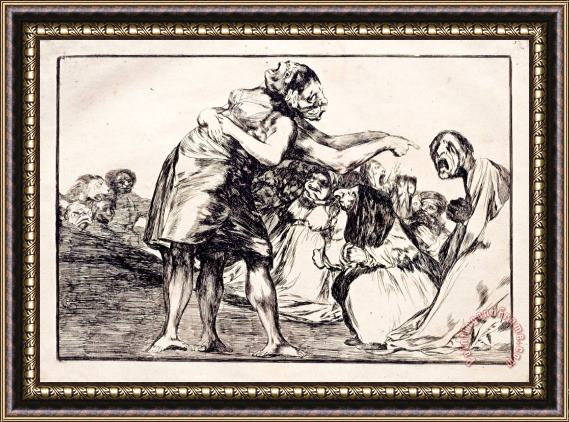 Francisco De Goya Disorderly Folly Framed Painting