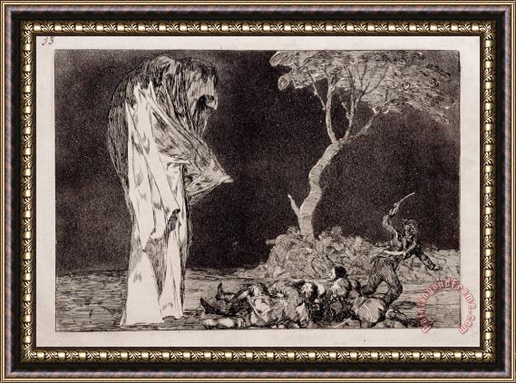 Francisco De Goya Fearful Folly Framed Painting