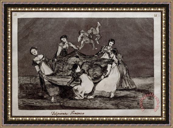 Francisco De Goya Feminine Folly Framed Painting