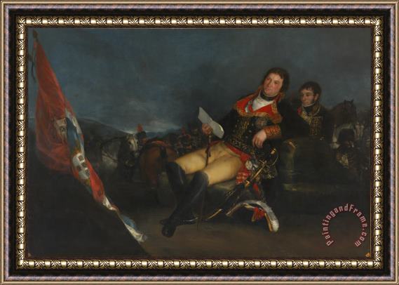 Francisco De Goya Godoy Como General Framed Painting