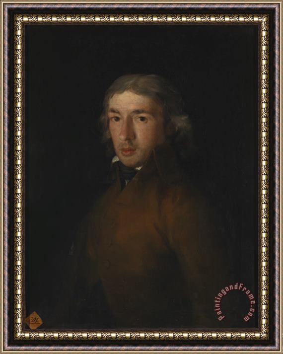 Francisco De Goya Retrato De Leandro Fernandez Moratin Framed Painting