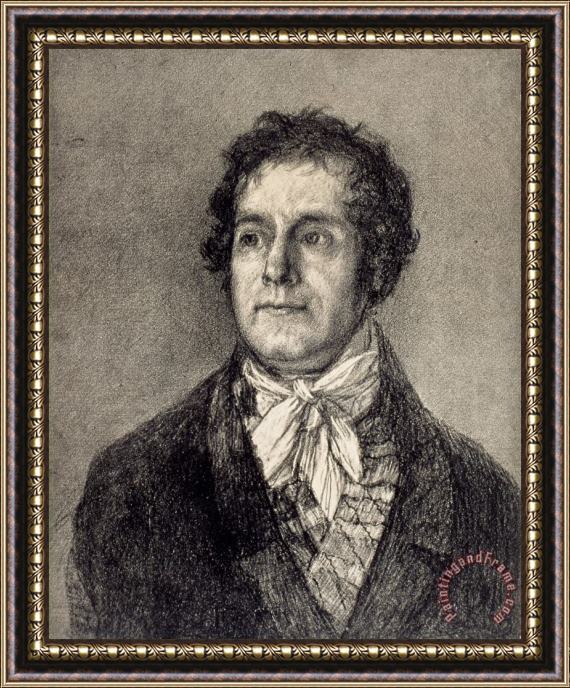 Francisco De Goya The Printer Gaulon Framed Print