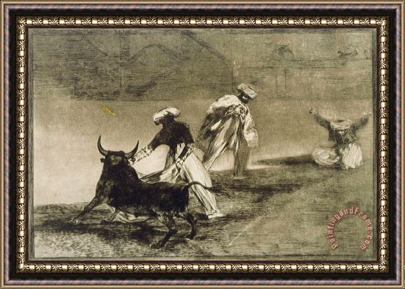 Francisco De Goya They Play Another with The Cape... From L Framed Print
