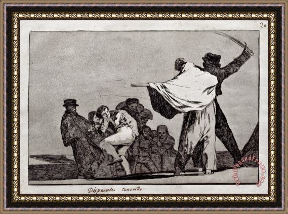 Francisco De Goya Well Know Folly Framed Print