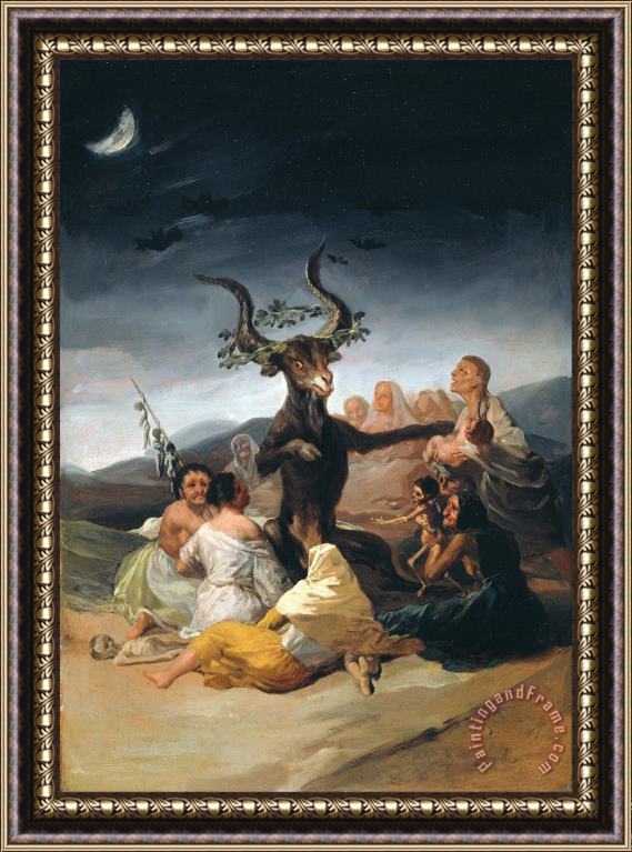 Francisco De Goya Witches Sabbath Framed Print