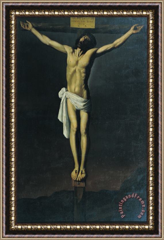 Francisco de Zurbaran Christ Crucified Framed Painting