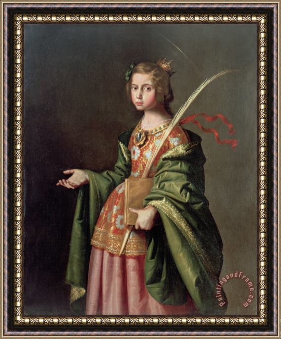 Francisco de Zurbaran Saint Elizabeth of Thuringia Framed Print
