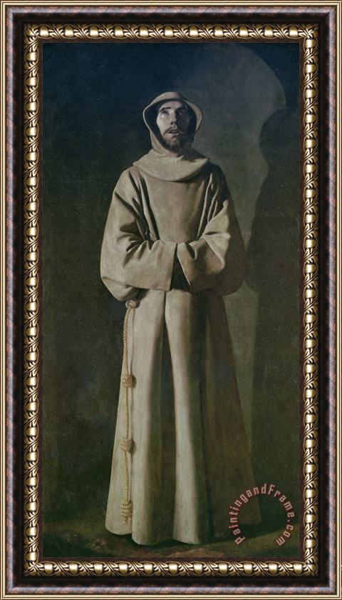 Francisco de Zurbaran Saint Francis Framed Painting