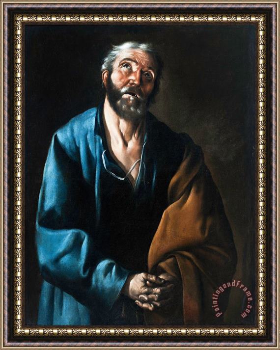 Francisco de Zurbaran Tears of St Peter Framed Painting