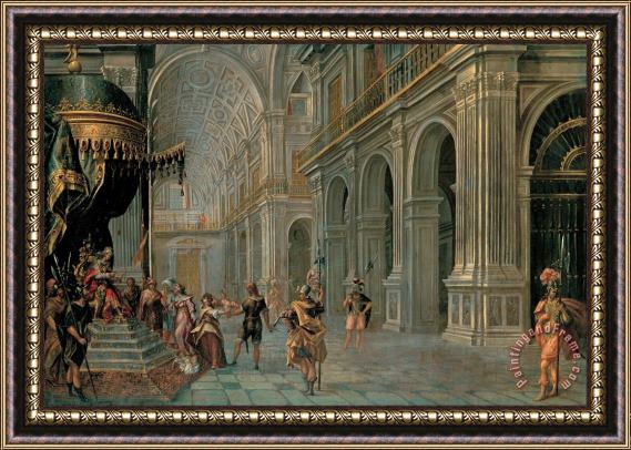 Francisco Gutierrez Cabello The Judgment of Solomon Framed Painting