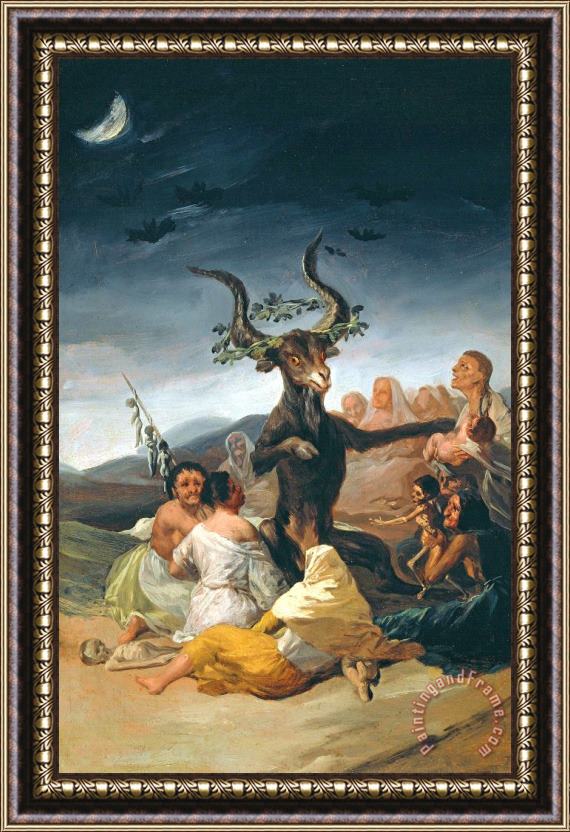 Francisco Jose de Goya y Lucientes The Witches' Sabbath Framed Painting