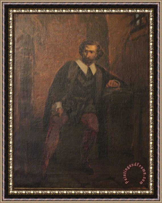 Francisco Jose De Resende Tasso in Prison Framed Painting