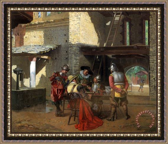 Francois Brunery Red to Move Framed Painting