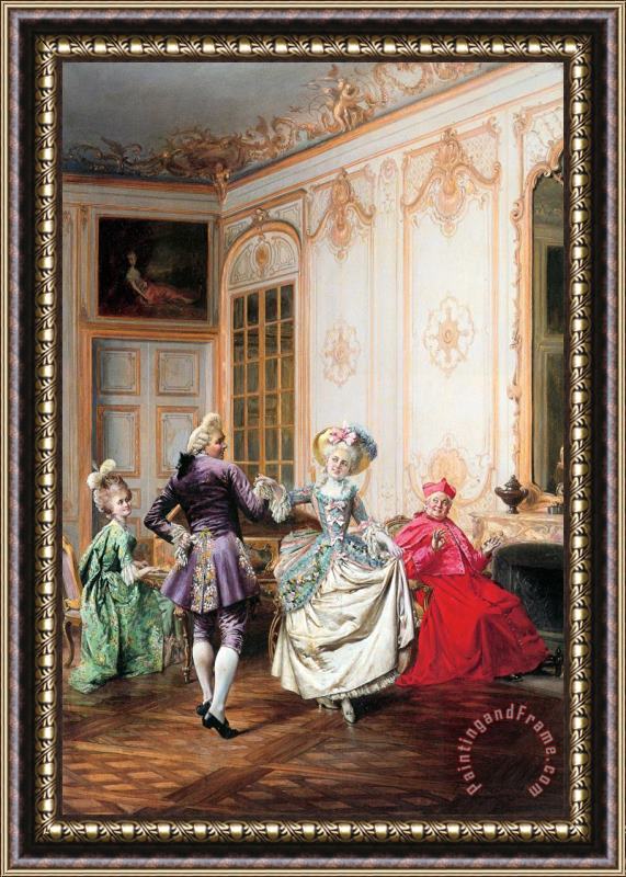 Francois Brunery The Musical Interlude Framed Painting