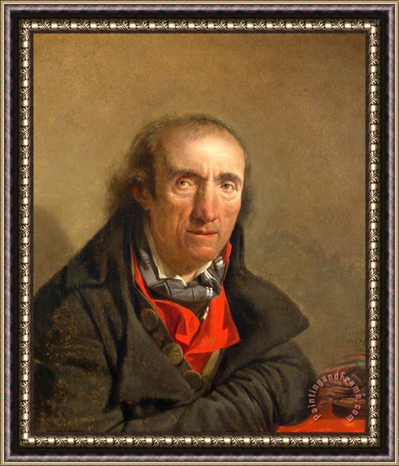 Francois Sablet Portrait of a Revolutionary Framed Painting