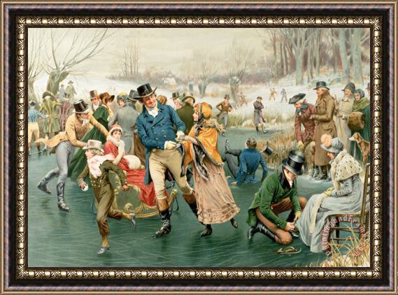 Frank Dadd Merry Christmas Framed Painting