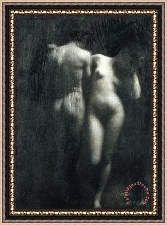 Frank Eugene Adam And Eve Framed Print