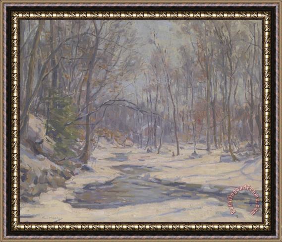 Frank Townsend Hutchens A Winter Morning Framed Painting