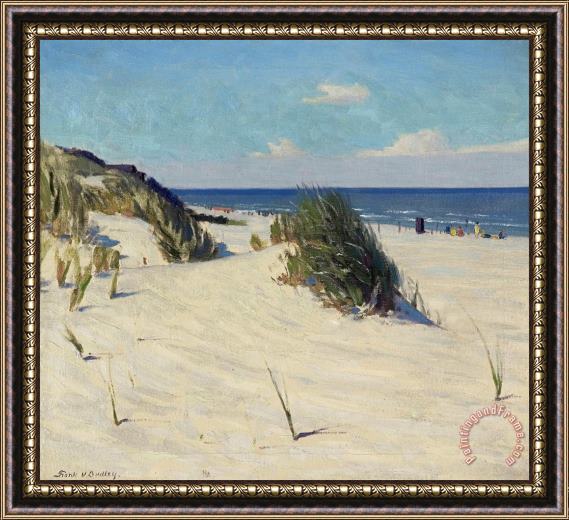 Frank V. Dudley Across Sunny Sands Framed Painting