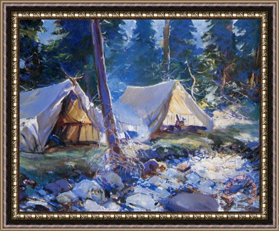 Frank Weston Benson The Camp Framed Painting