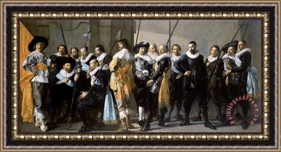 Frans Hals Company of Captain Reinier Reael, Known As The 'meagre Company' Framed Print