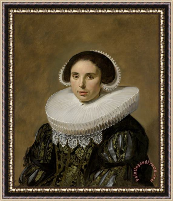 Frans Hals Portrait of a Woman Framed Painting