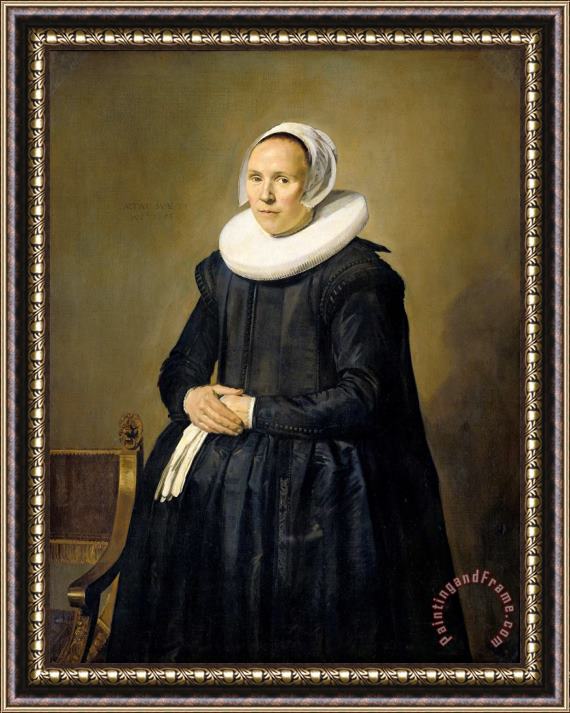 Frans Hals Portrait of Feyntje Van Steenkiste Framed Print