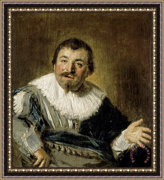 Frans Hals Portrait of Isaac Abrahamsz Massa Framed Print