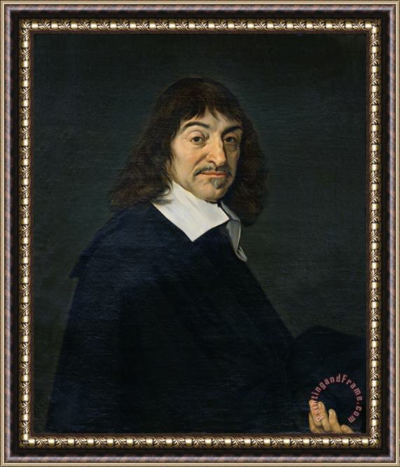 Frans Hals Portrait of Rene Descartes Framed Print