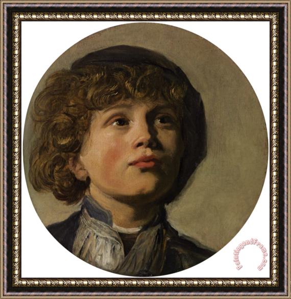 Frans Hals The Head of a Boy Framed Painting