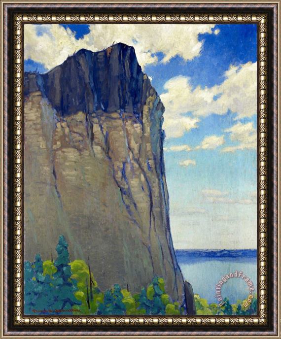 Franz Johnston Where The Eagles Soar Framed Painting
