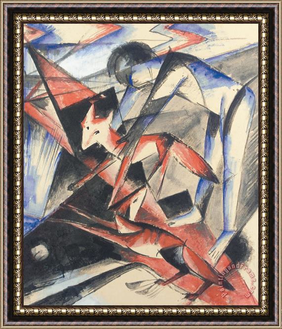 Franz Marc Noah And The Fox Framed Painting