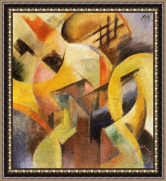 Franz Marc Small Composition I Framed Painting