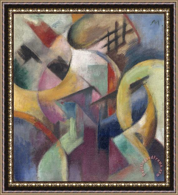 Franz Marc Small Composition I Framed Painting