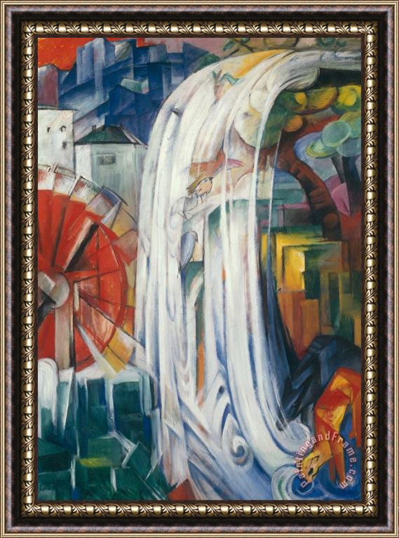 Franz Marc The Bewitched Mill Framed Painting