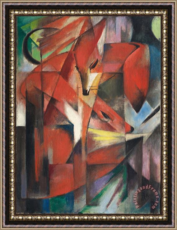Franz Marc The Foxes Framed Print