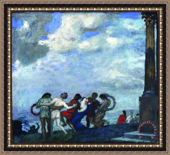 Franz Von Stuck The Dance Framed Painting