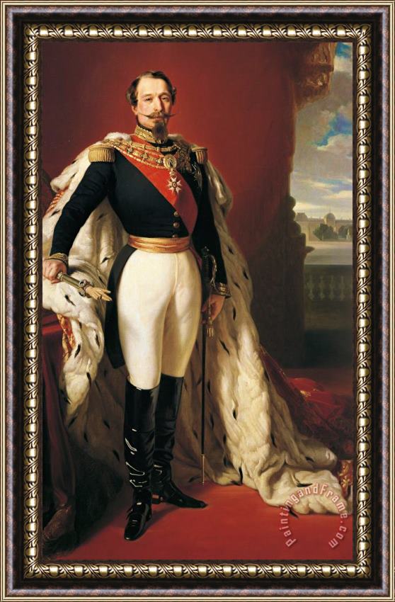 Franz Xaver Winterhalter Portrait Of Napoleon IIi Louis Napoleon Bonaparte Framed Painting