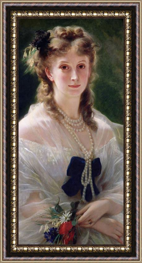 Franz Xaver Winterhalter Portrait Of Sophie Troubetskoy Framed Print