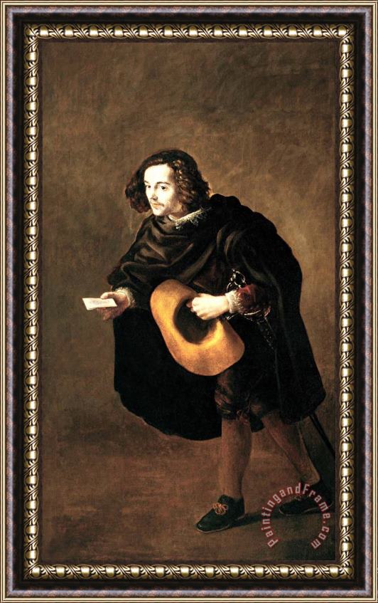 Fray Juan Ricci The Messenger Framed Painting