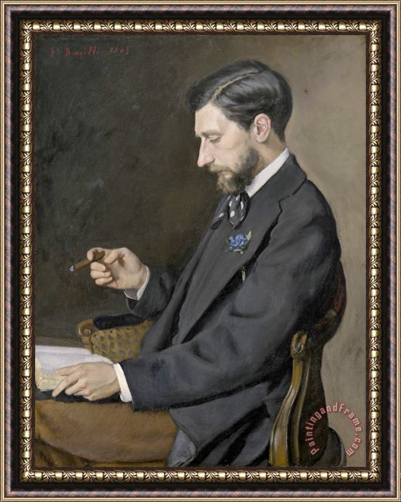 Frederic Bazille Edmond Maitre Framed Painting