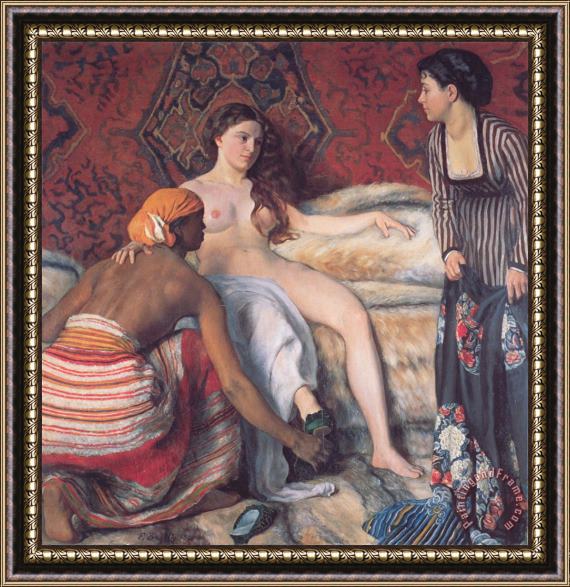 Frederic Bazille The Toilette Framed Painting