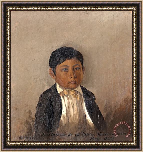 Frederic Edwin Church Colombia, Barranquilla, Portrait of Boy Framed Painting