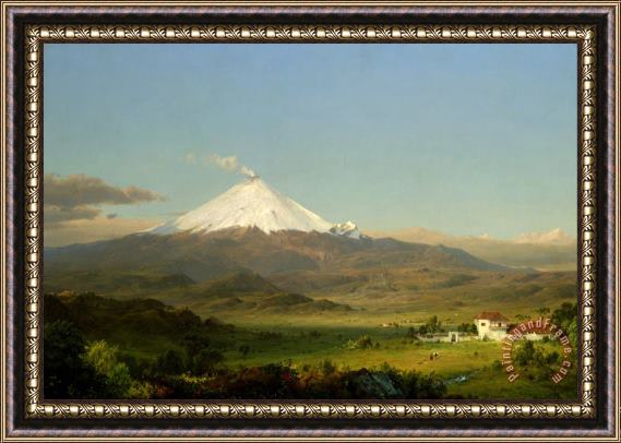 Frederic Edwin Church Cotopaxi Framed Painting