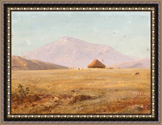 Frederic Edwin Church Ecuador , Mountain Plateau with Hut Framed Print