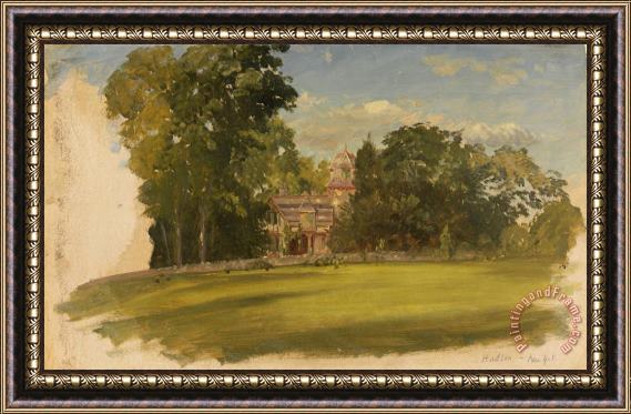 Frederic Edwin Church House in Hudson, New York Framed Painting