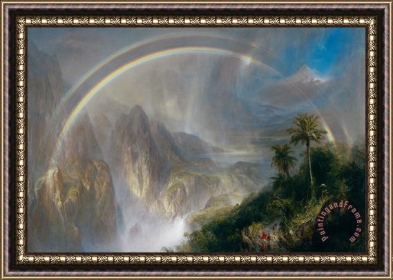 Frederic Edwin Church Rainy Season in The Tropics Framed Painting