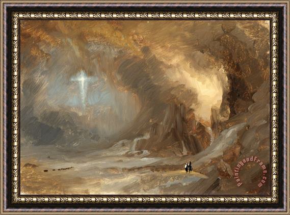 Frederic Edwin Church Vision of The Cross Framed Print