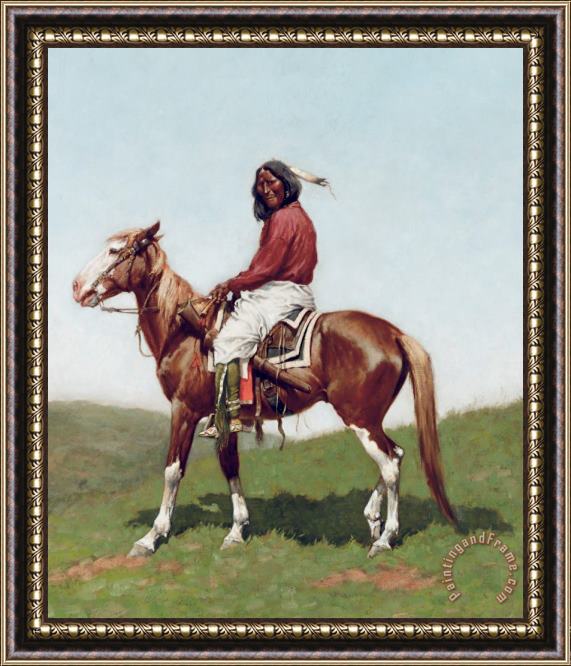 Frederic Remington Comanche Brave Framed Print